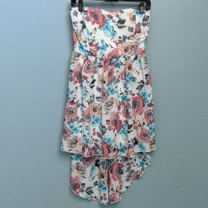 Floral high low dress